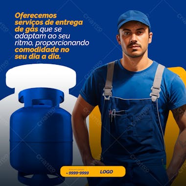 Serviços de entrega gás