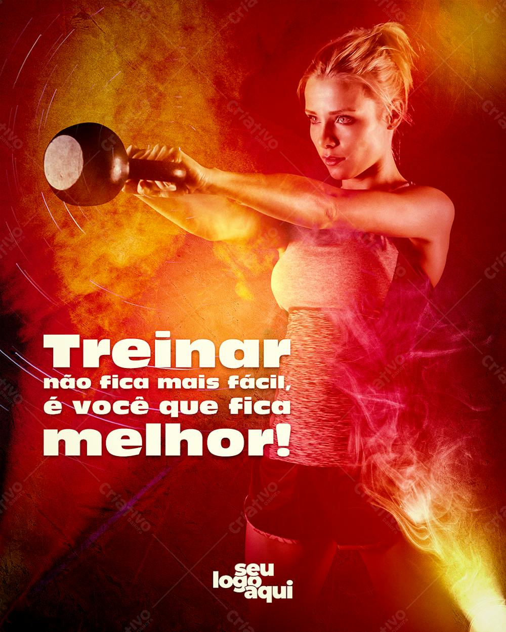 Flyer Para Academia , arte editável, imagens inclusas, PSD, fitness,  treino