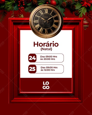 Horário de natal