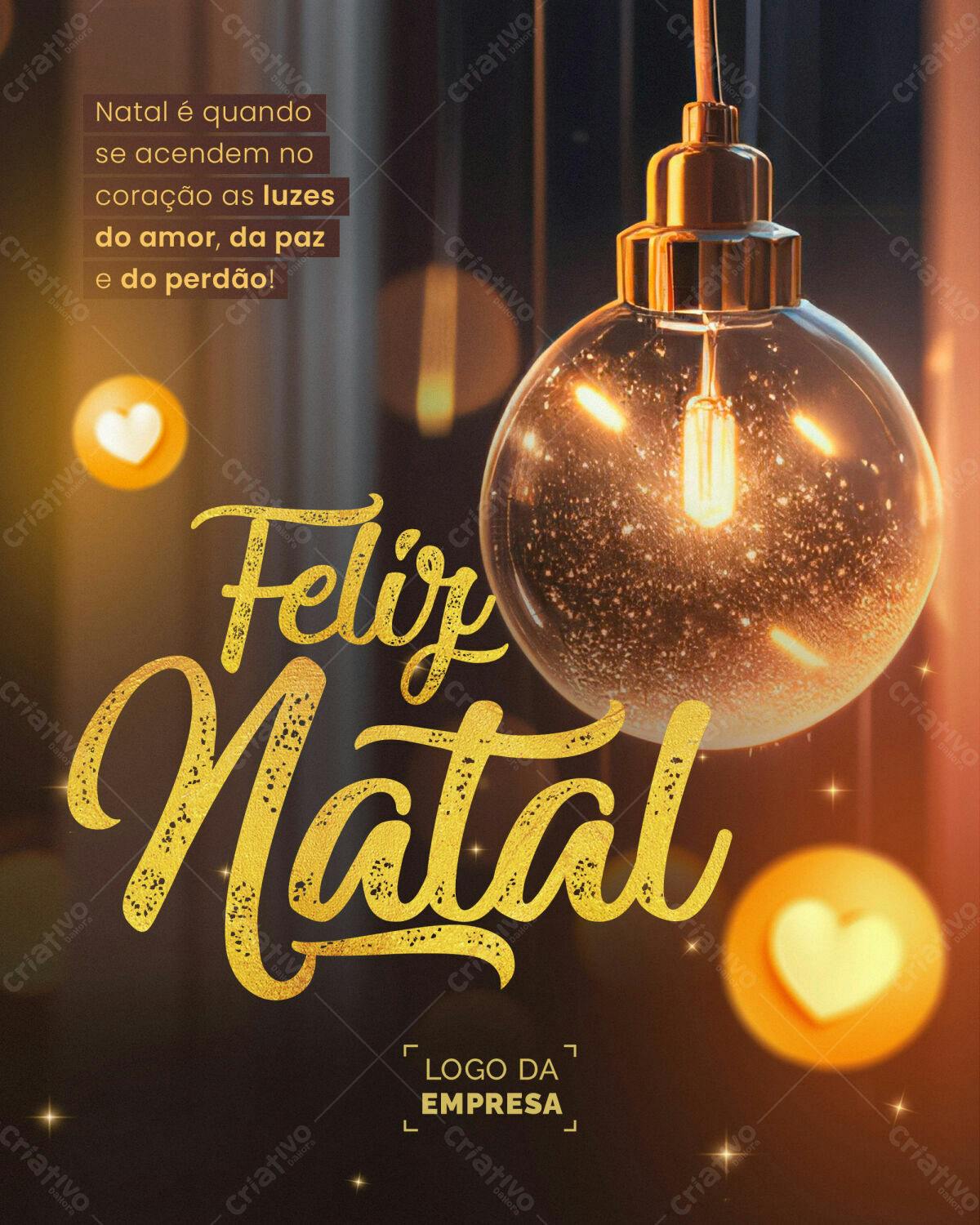 Flyer Feliz Natal PSD Editável