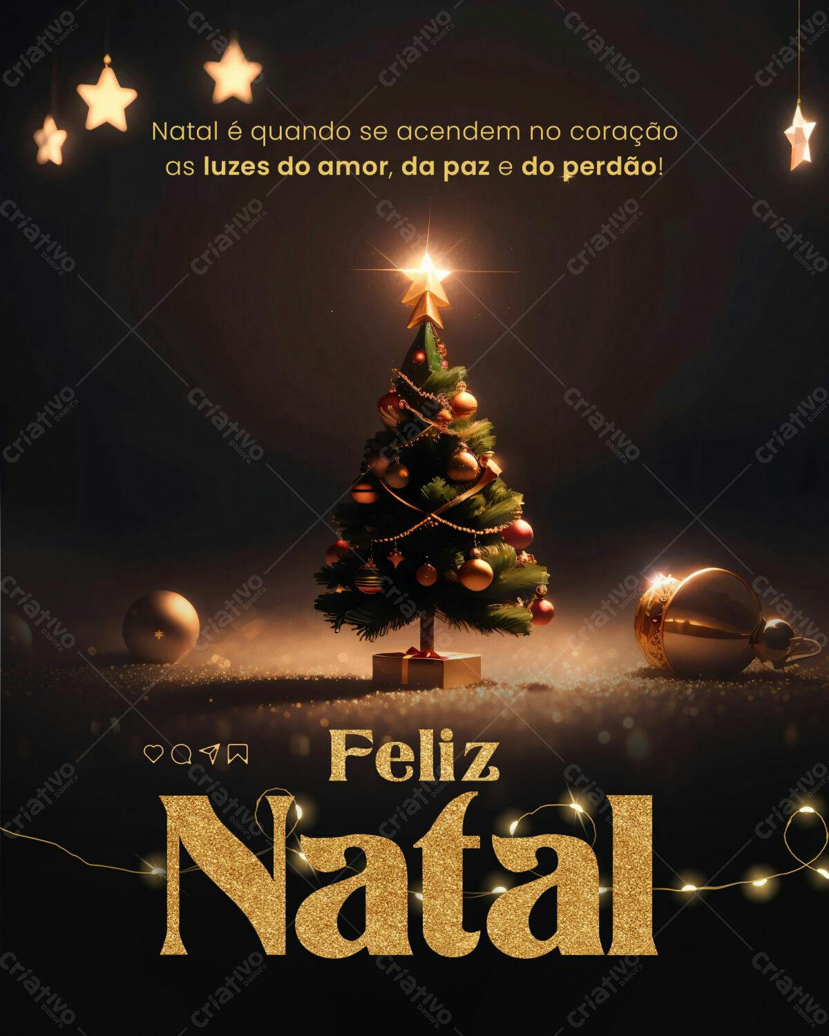 Postagem Natalina PSD Editável