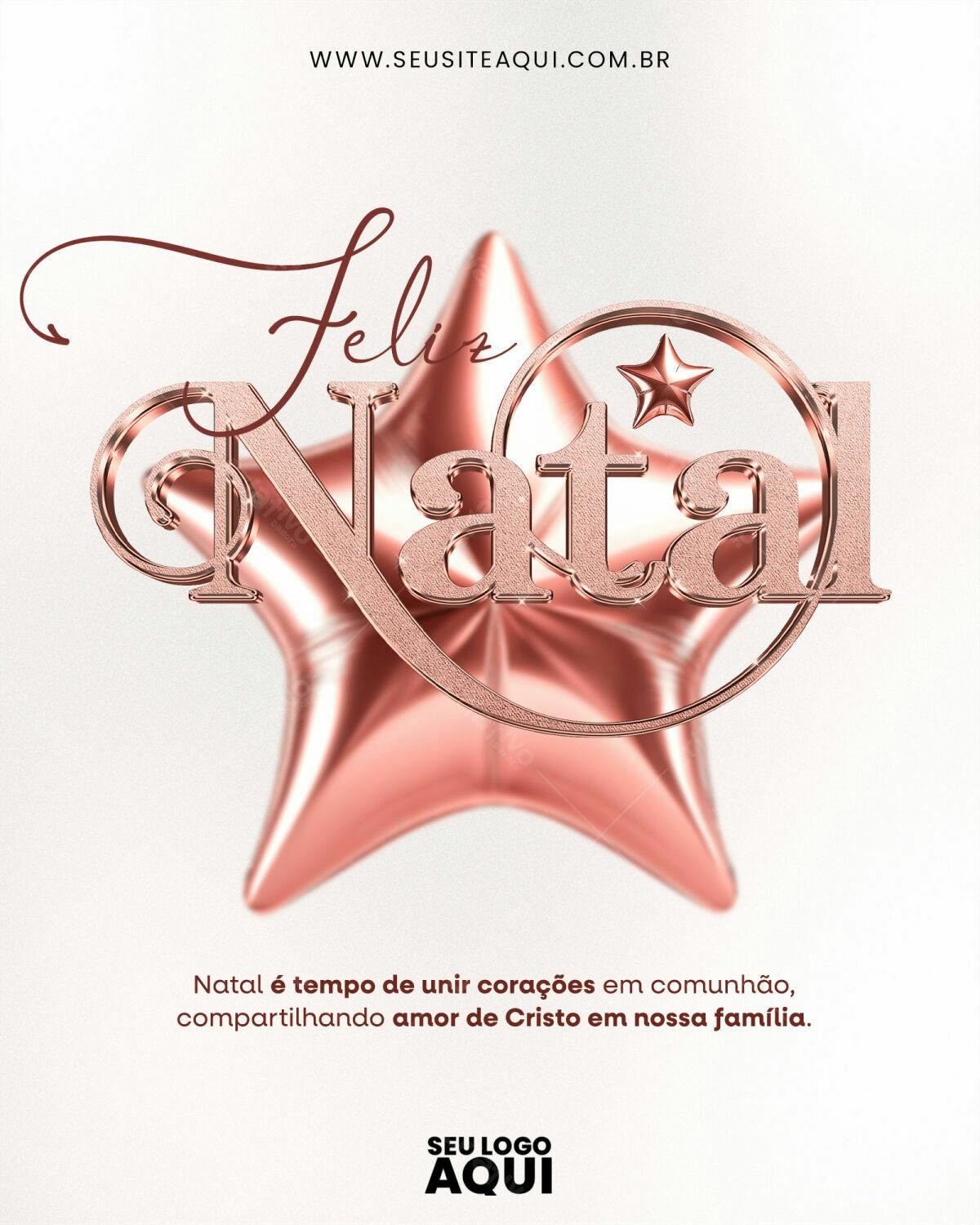 Flyer Feliz Natal PSD Editável