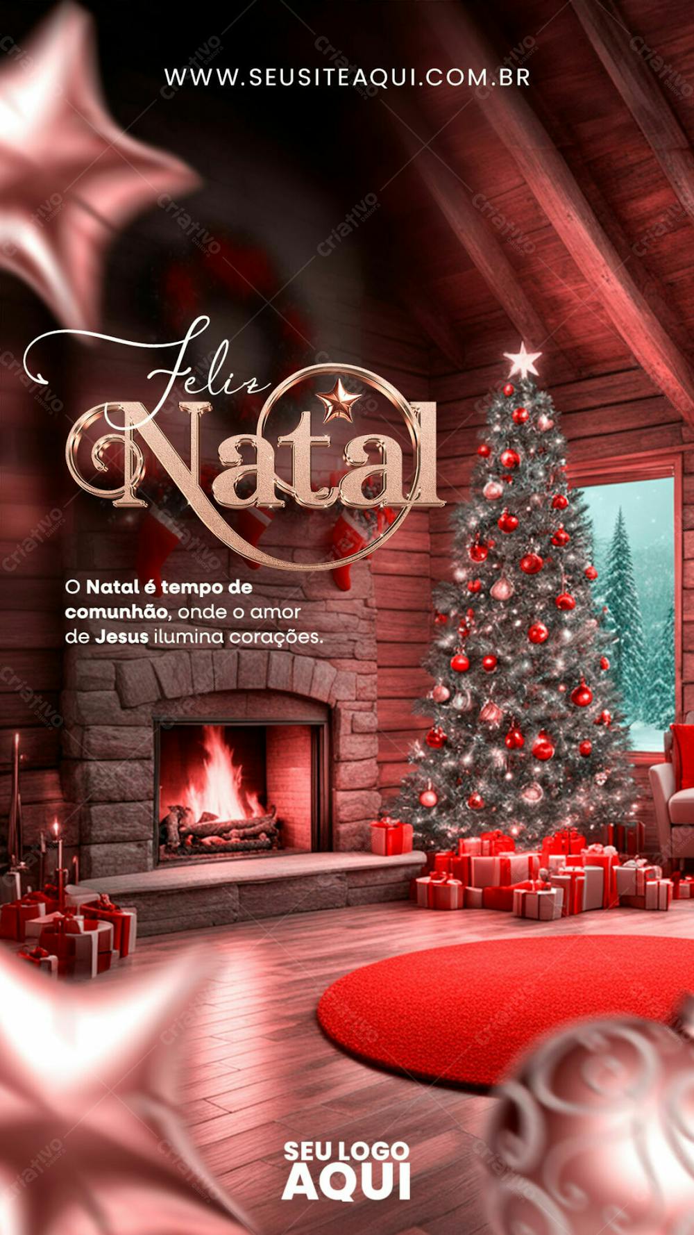 STORY | FELIZ NATAL | MERRY CHRISTMAS | PSD EDITÁVEL