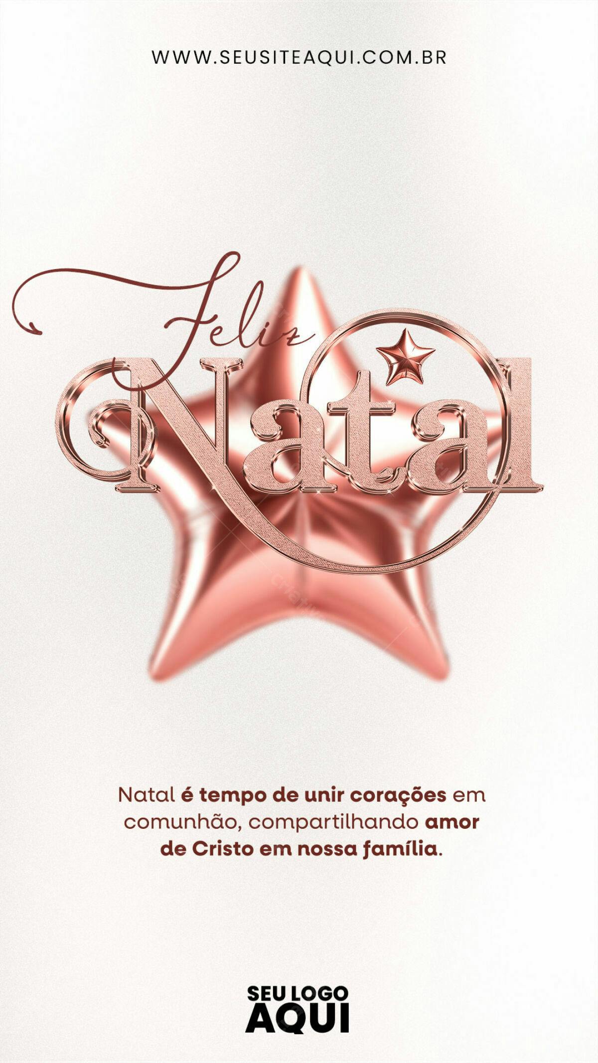 Flyer Feliz Natal PSD Editável