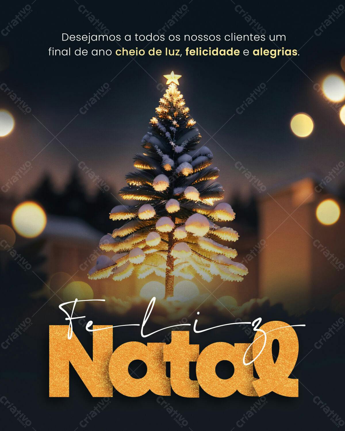 Postagem de Natal PSD Editável