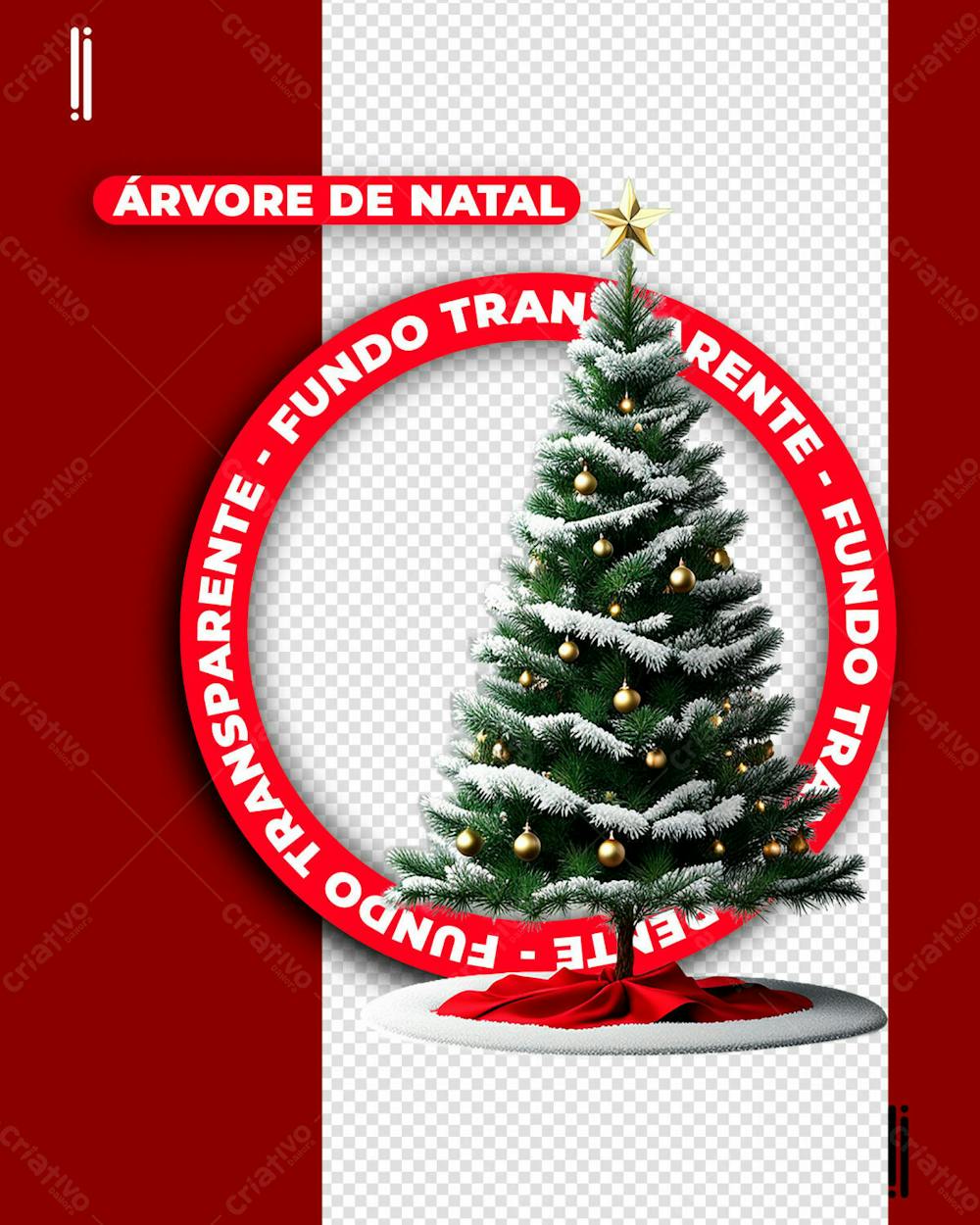 ÁRVORE DE NATAL | IMAGEM SEM FUNDO | PNG | PSD EDITÁVEL