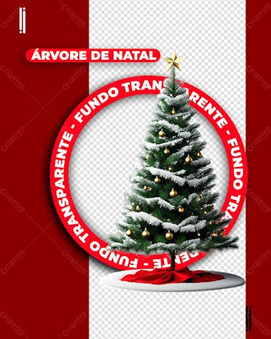 árvore de natal | imagem sem fundo | png | psd editável