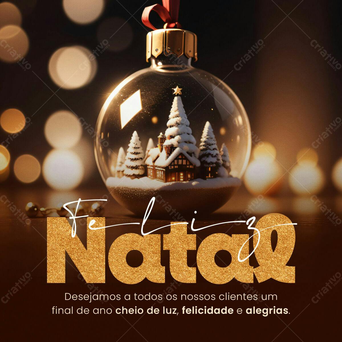 Postagem Feliz Natal PSD Editável