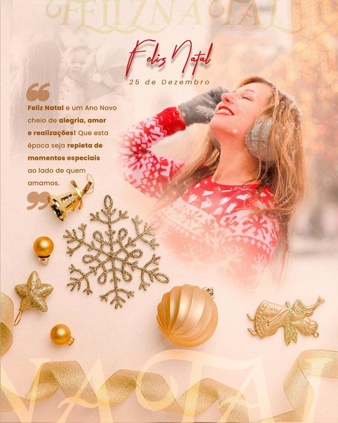 Postagem de Natal PSD Editável