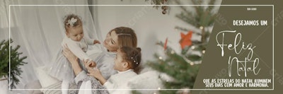 Banner Natalino Família - Editável no Canva