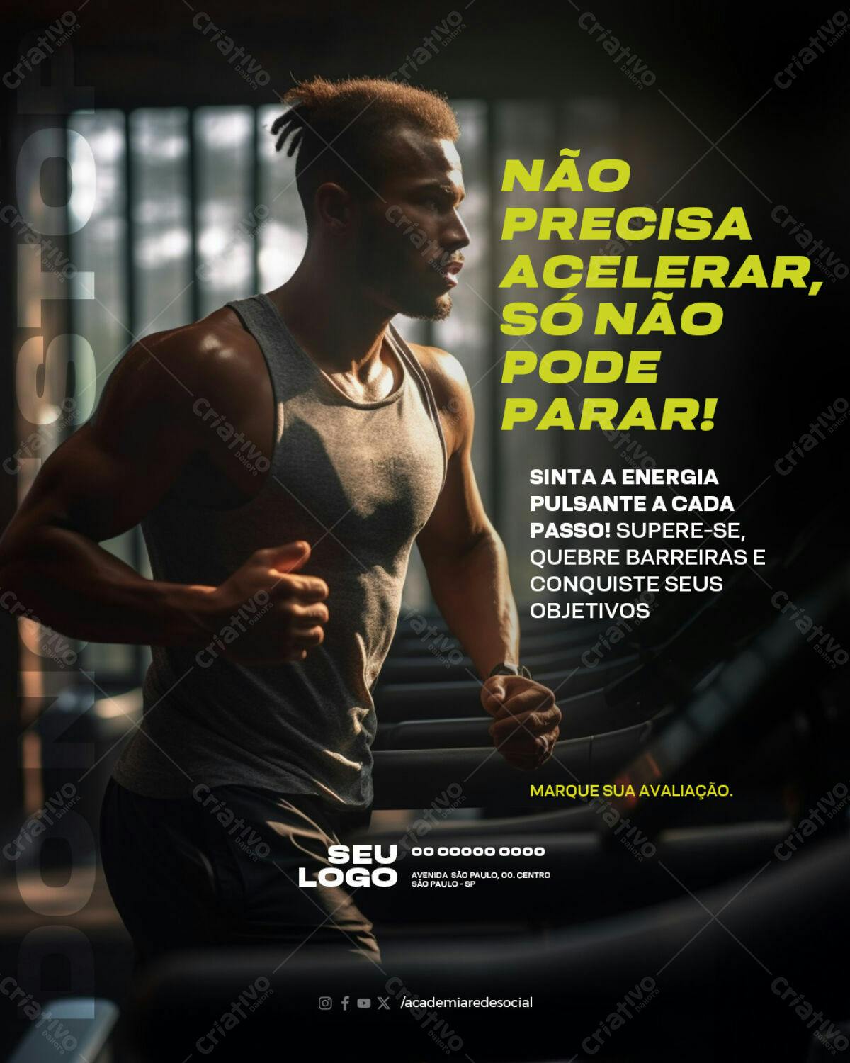 Flyer para Academia PSD Editável