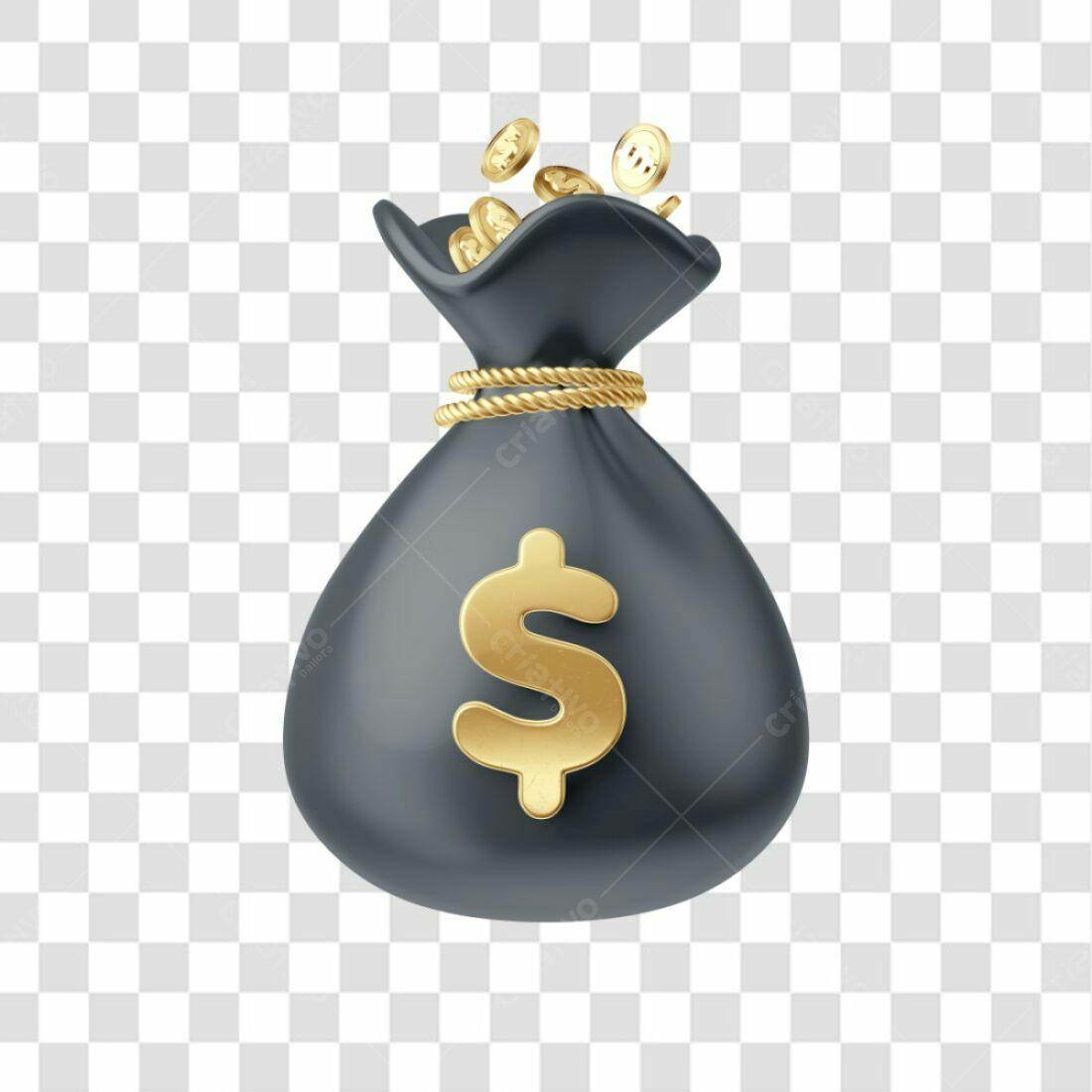 Icone Saco de Dinheiro PNG com fundo transparente