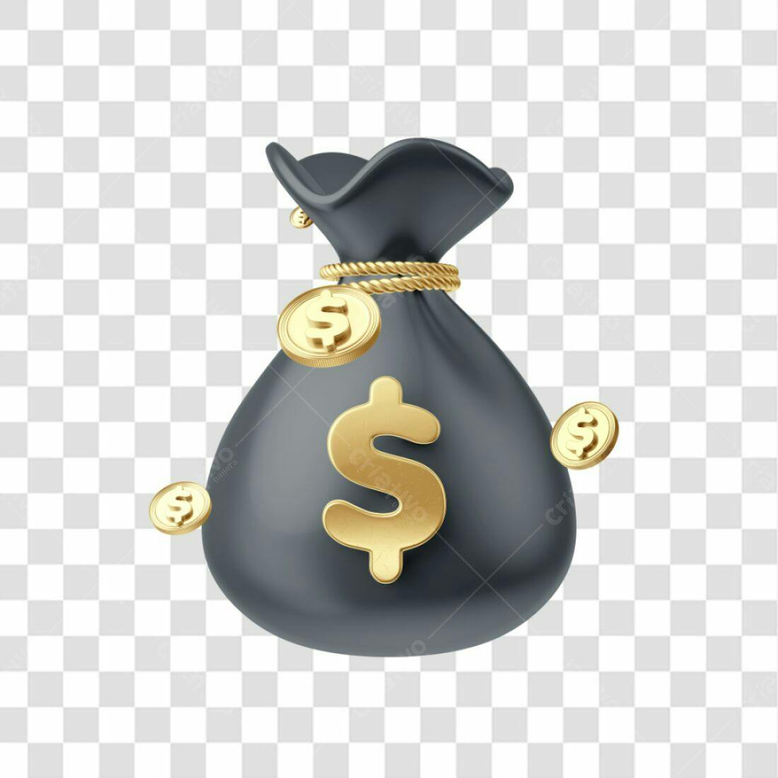 Icone Saco de Dinheiro PNG com fundo transparente