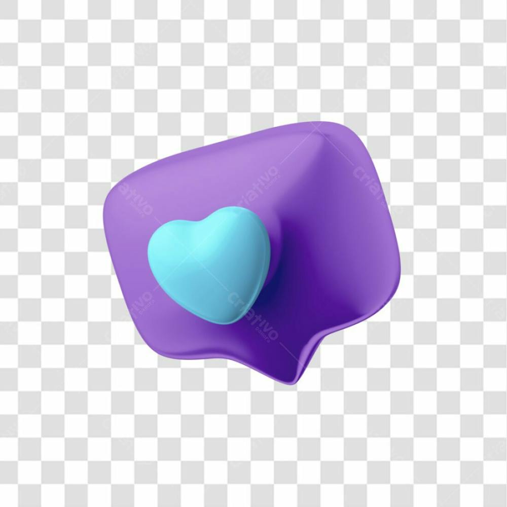 Balão De Notificação De Like Roxo Com Azul Png  Posição 7