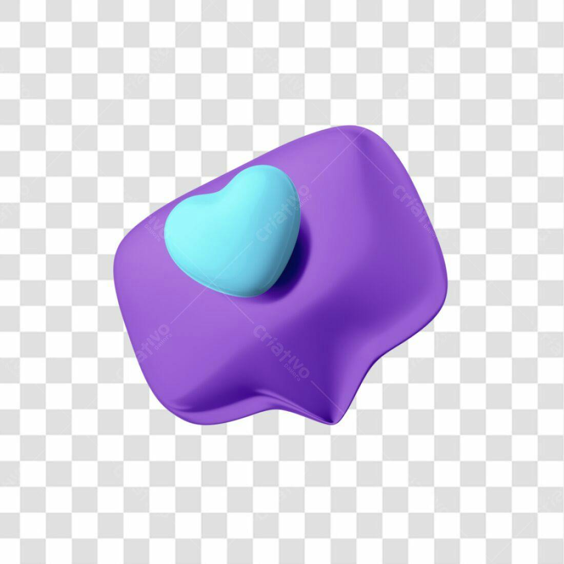 Ícone Amor Balão PNG com fundo transparente