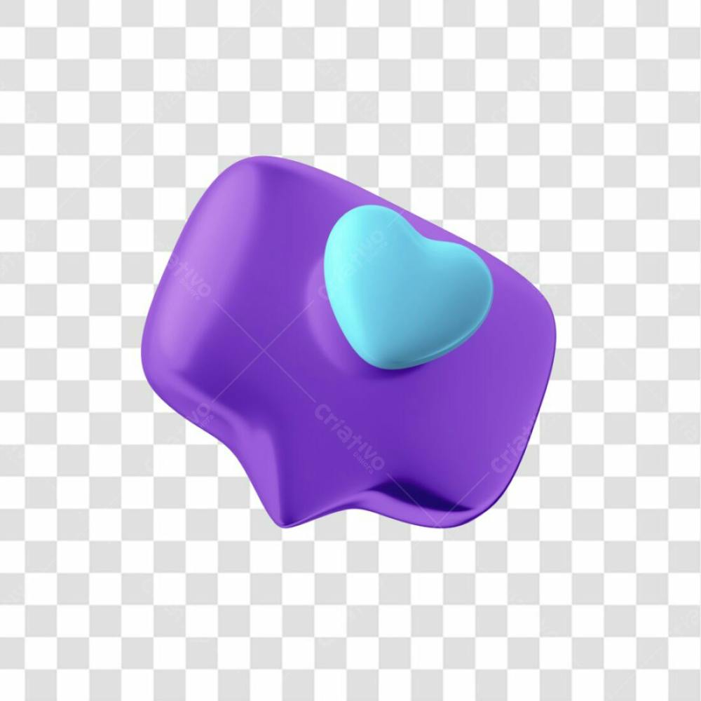 Balão De Notificação De Like Roxo Com Azul Png  Posição 9