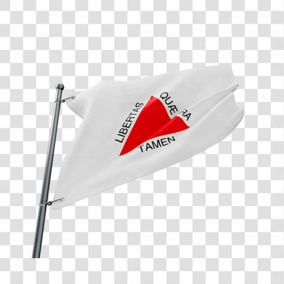 Bandeira Libertas Quae Tamen PNG com fundo transparente