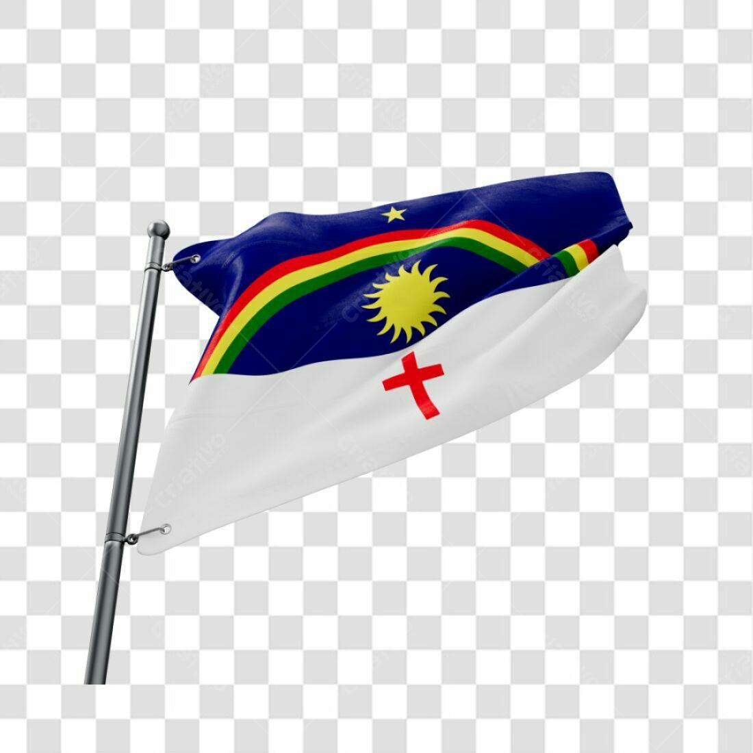 Bandeira Ilha de Santa Helena PNG com fundo transparente