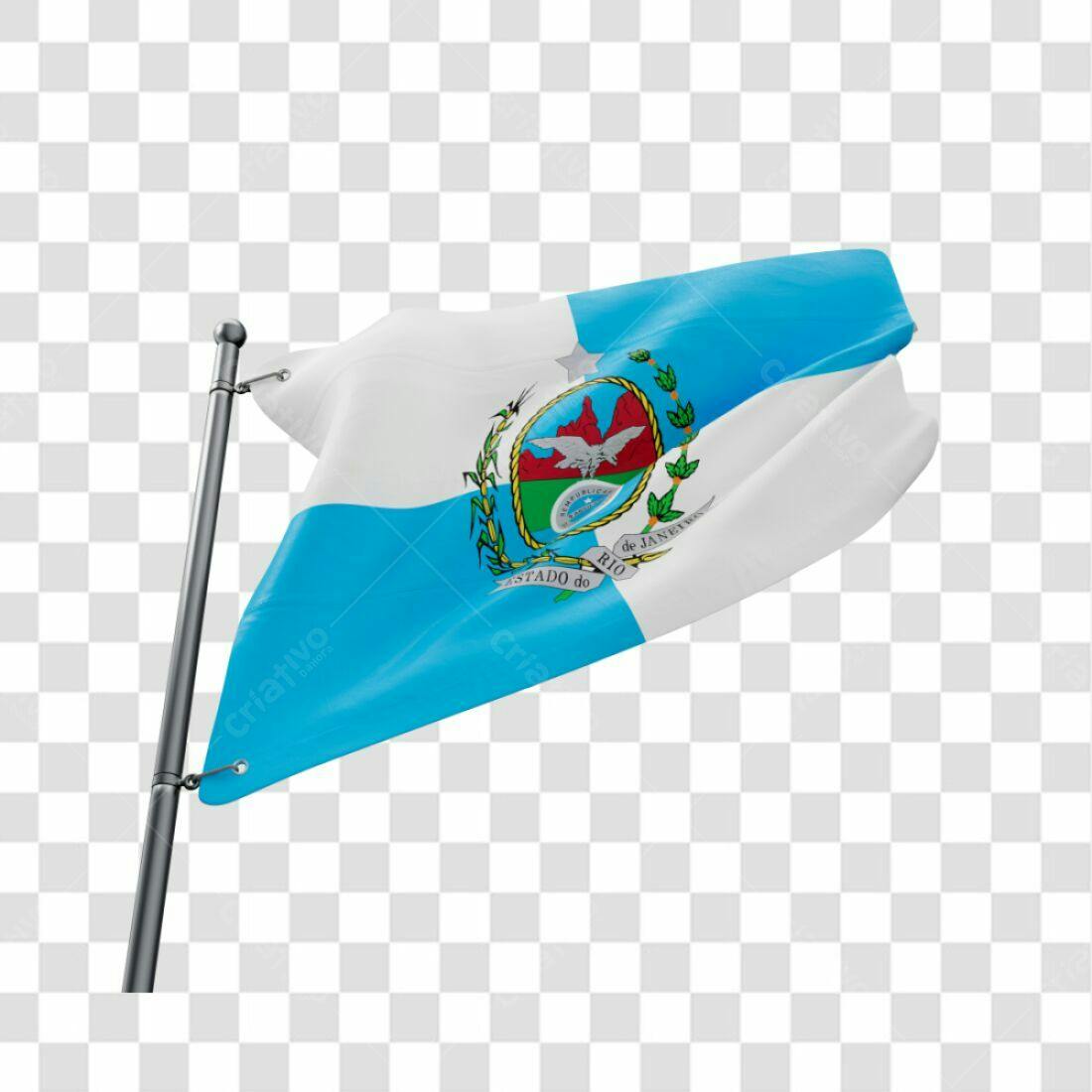 Bandeira Rio de Janeiro PNG com fundo transparente