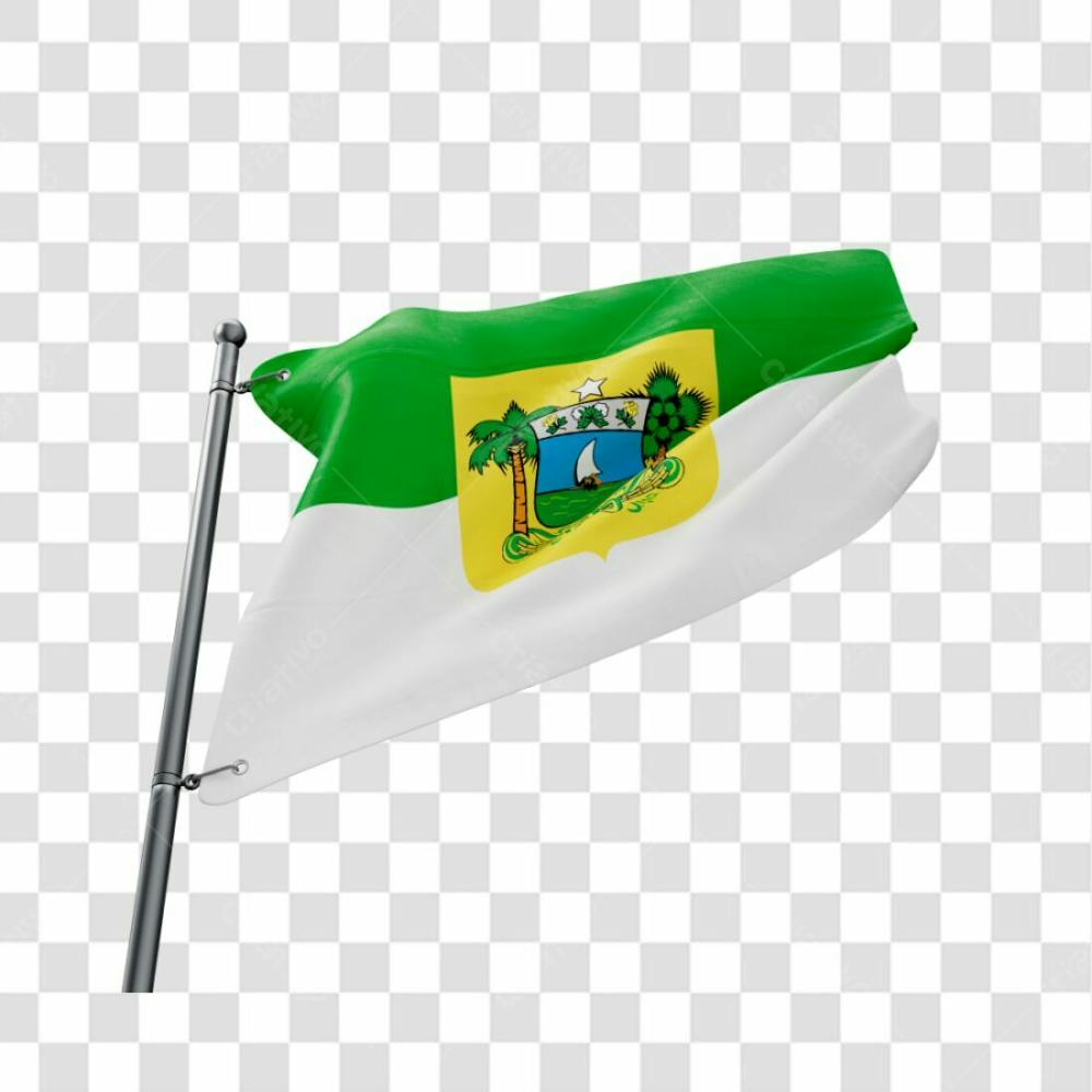 Bandeira Estado Rio Grande Do Norte Em 3D Fundo Transparente