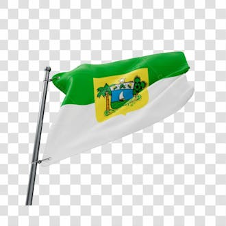 Bandeira estado rio grande do norte em 3d fundo transparente