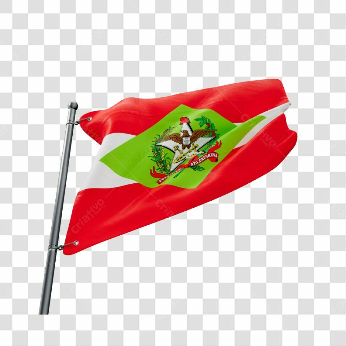 Bandeira Santa Catarina PNG com fundo transparente