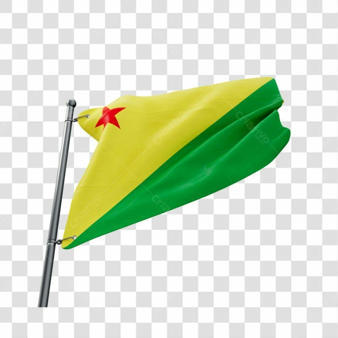 Bandeira Guiana Francesa PNG com fundo transparente