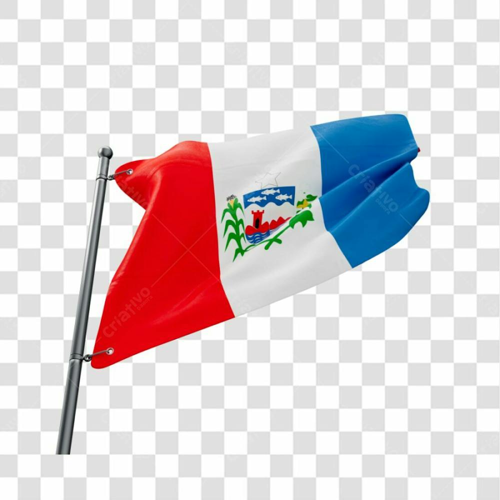 Bandeira Estado Alagoas Em 3D Psd Fundo Transparente