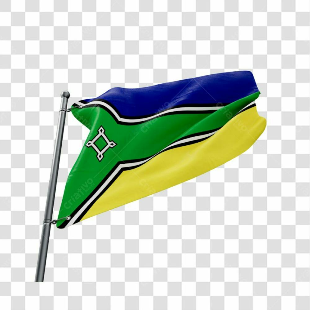 Bandeira Estado Amapa Em 3D Fundo Transparente