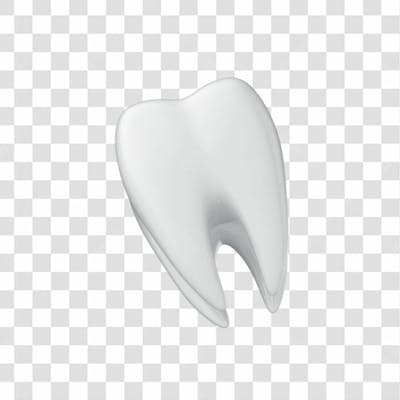 Ícone 3D Dente Branco Png Transparente Posição 14
