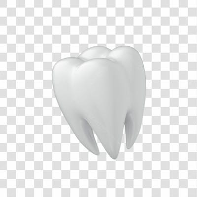 Ícone 3D Dente Branco Png Transparente Posição 16