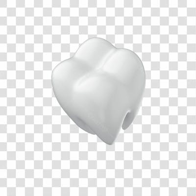 Ícone 3D Dente Branco Png Transparente Posição 17