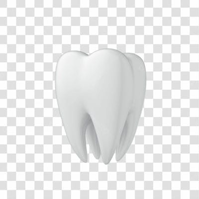 Ícone 3D Dente Branco Png Transparente Posição 18