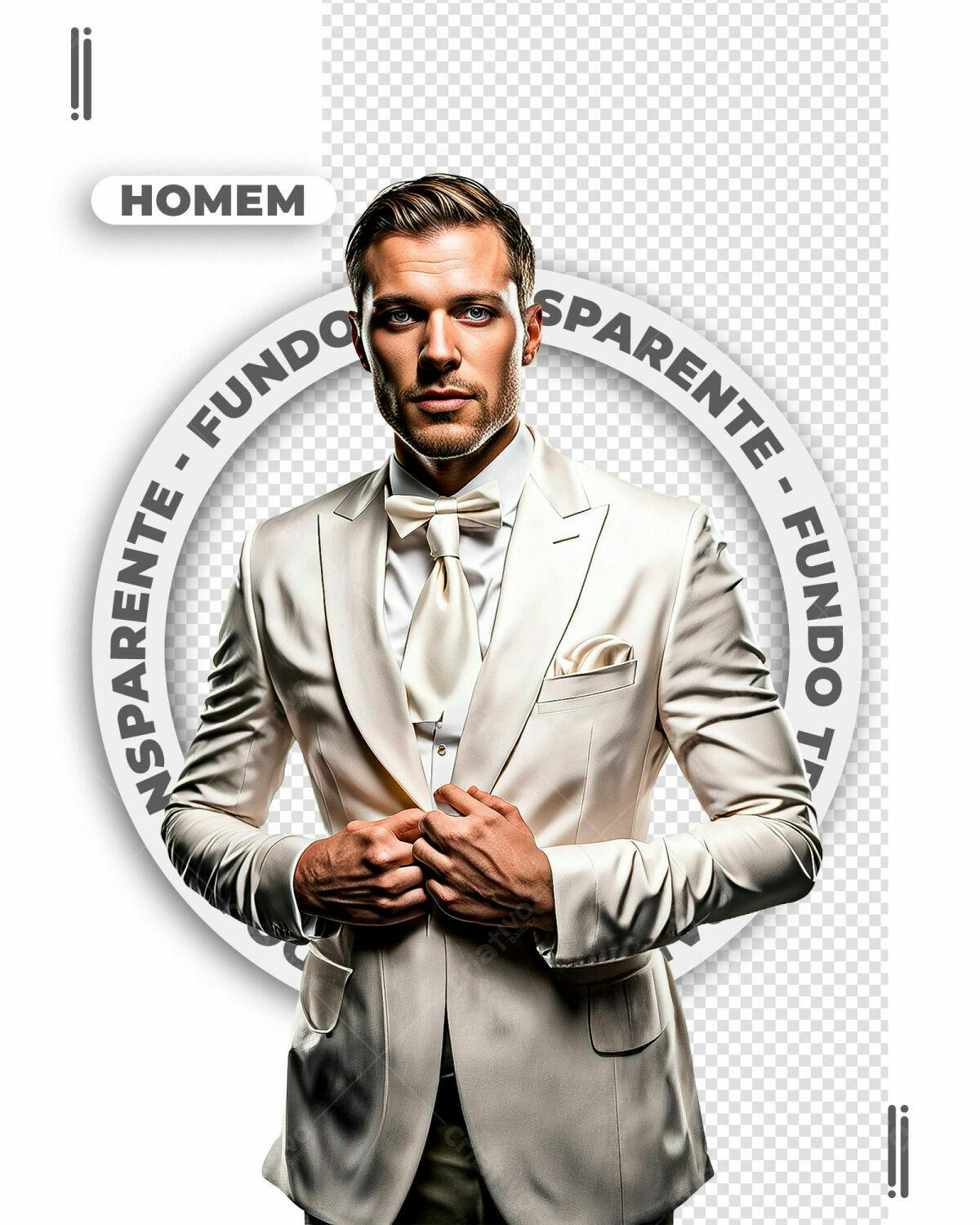 PSD Retrato Masculino para Casamento PSD Editável