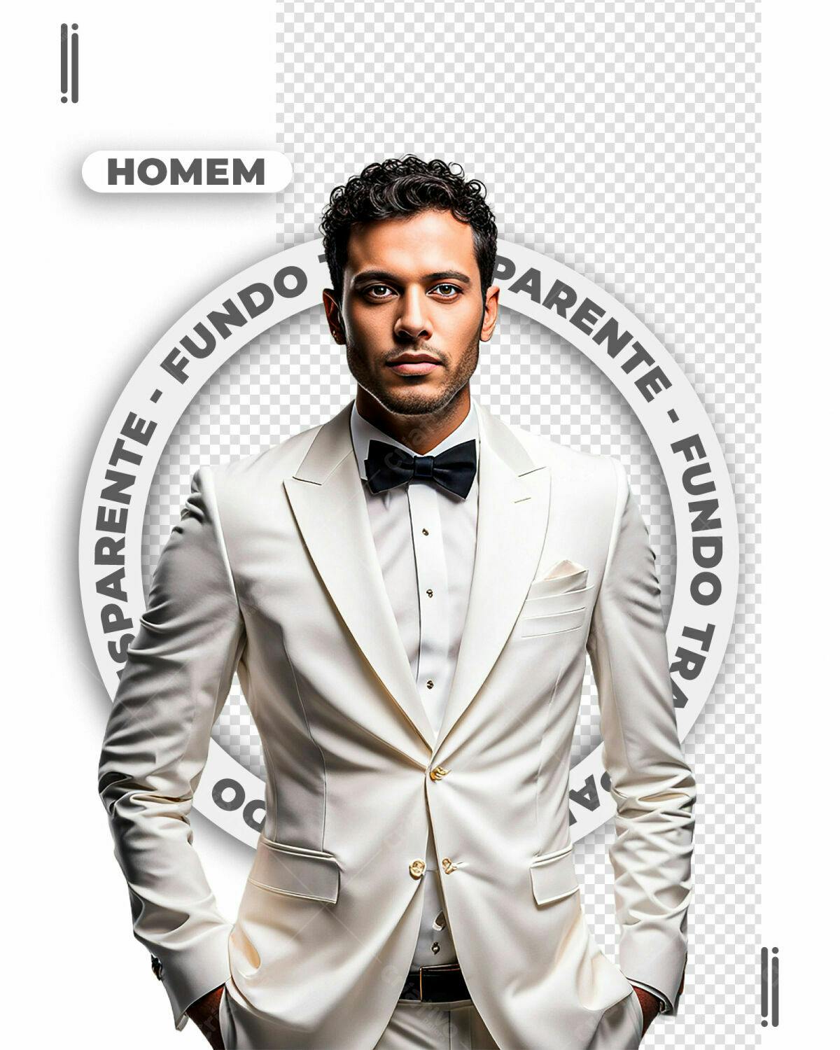 PSD Modelo Masculino para Fotos de Casamento Editável