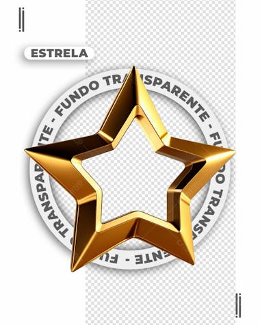 Estrela dourada | feliz ano novo | imagem sem fundo | png | psd editável