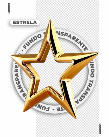 Estrela dourada | feliz ano novo | imagem sem fundo | png | psd editável