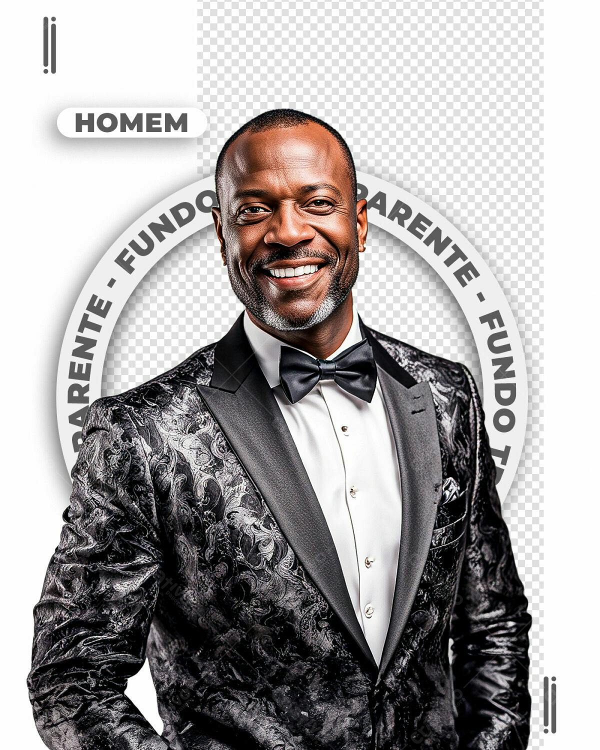 Retrato Masculino para Evento Formal PSD Editável