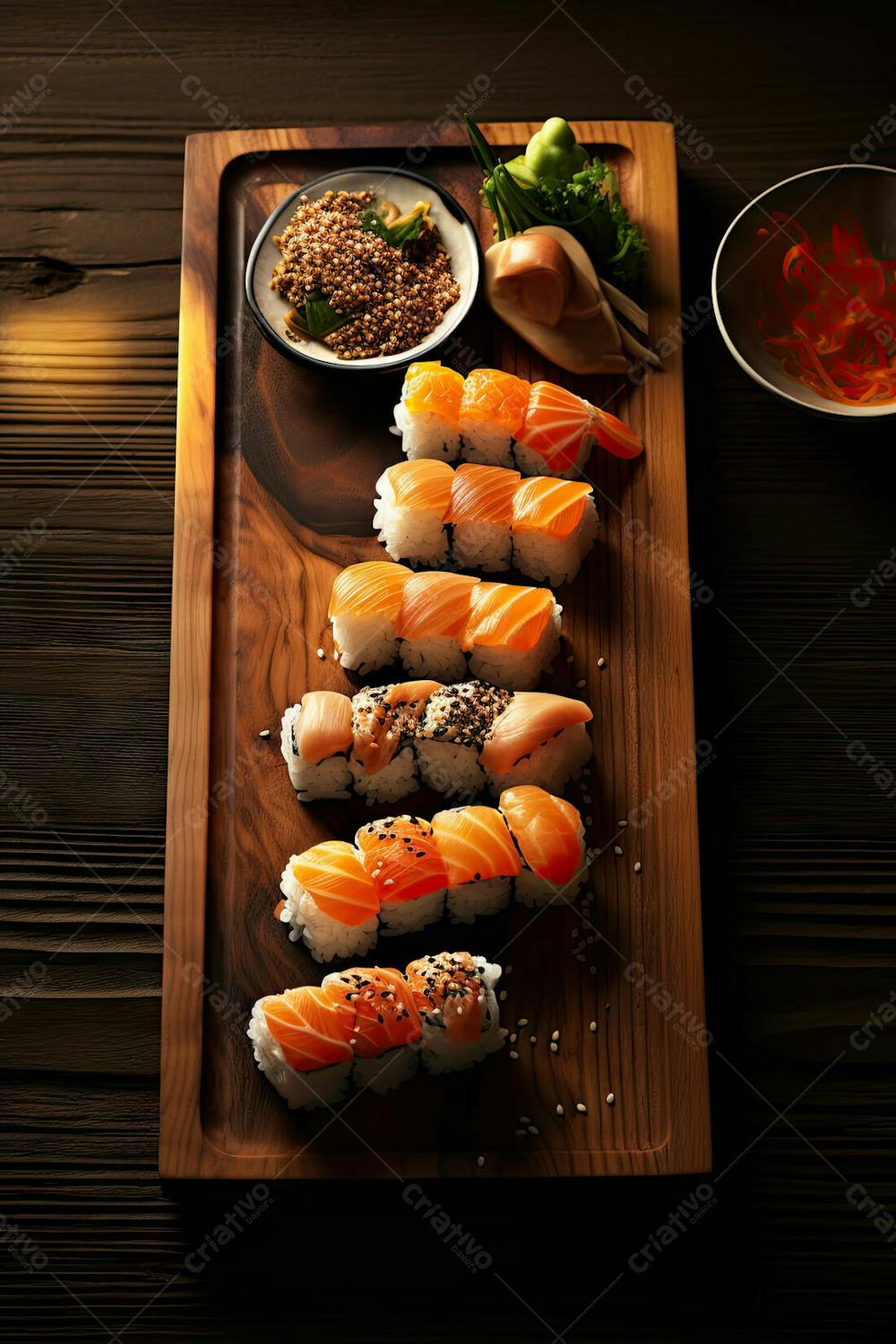 Comida Japonesa Sushi Suculento Ia Posição 9