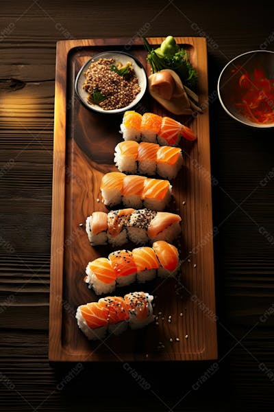 Comida Japonesa Sushi Suculento Ia Posição 9