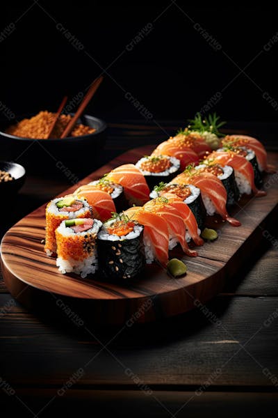 Comida Japonesa Sushi Suculento Ia Posição 12