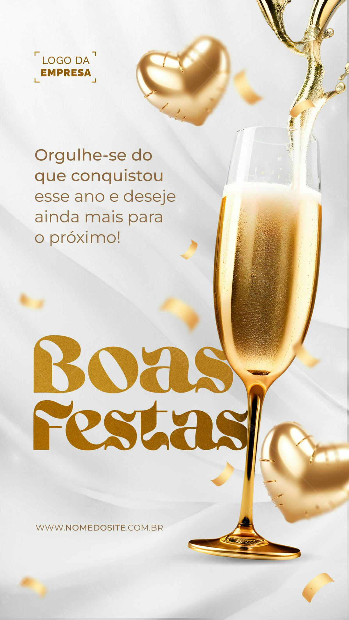 Flyer Boas Festas PSD Editável
