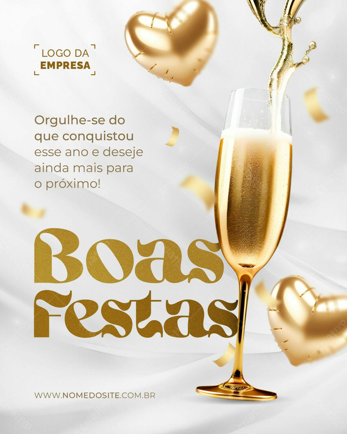 Flyer Boas Festas PSD Editável
