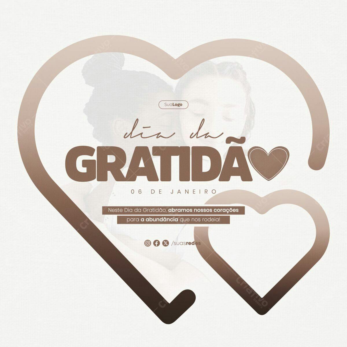Flyer Dia da Gratidão PSD Editável