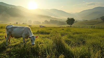 Gado Vacas Girolando No Pasto Fazenda Agro Cena 13