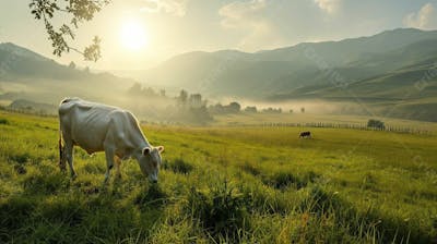 Gado Vacas Girolando No Pasto Fazenda Agro Cena 16
