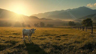 Gado Vacas Girolando No Pasto Fazenda Agro Cena 19