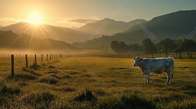 Gado Vacas Girolando No Pasto Fazenda Agro Cena 22