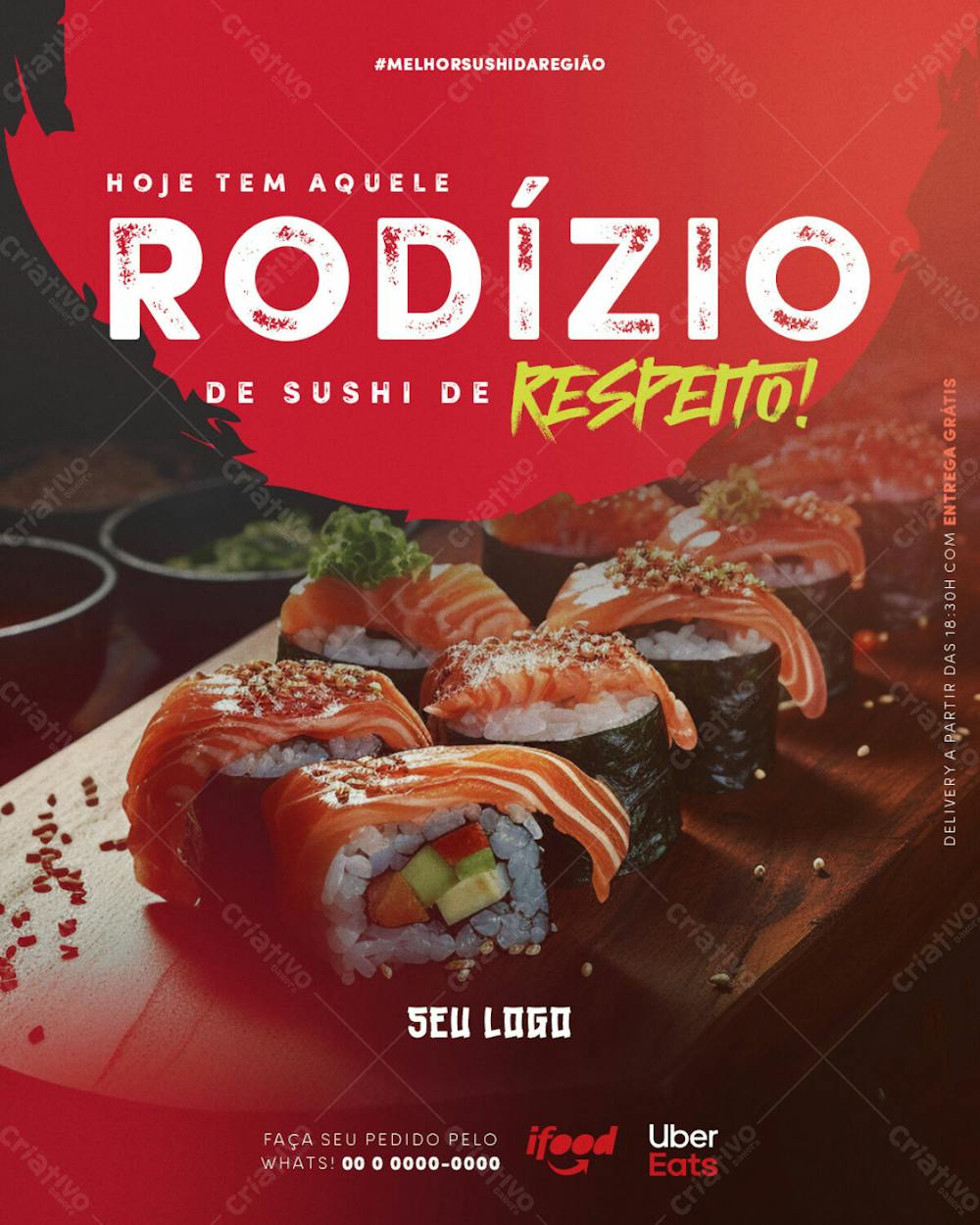 Feed Comida Japonesa Hoje Tem Aquele Rodízio De Sushi Psd