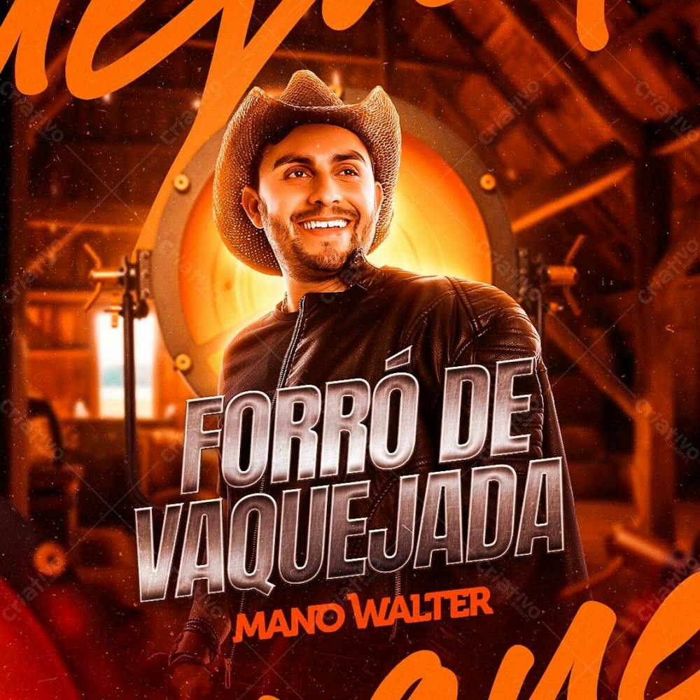 Capa Cd Mano Walter   Forró De Vaquejada